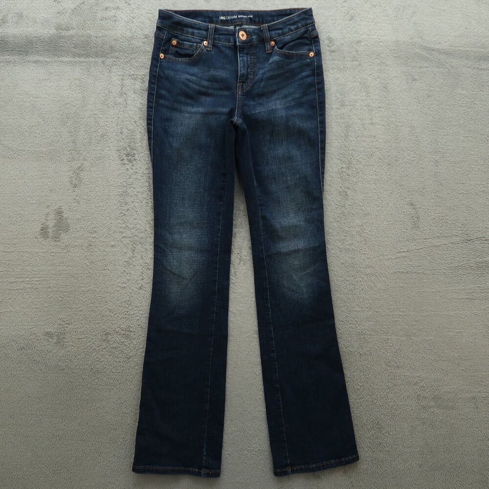 INC International Concepts Jeans Women's Size 0/25 Low-Rise Bootcut 32" Inseam